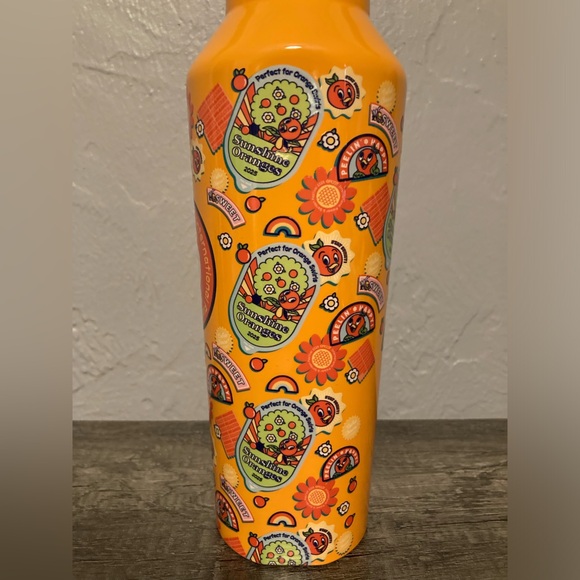 Epcot International Flower and Garden Orange Bird Corkcicle Water Bottle - Picture 7 of 11